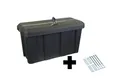 Deichselbox Daken Blackit Lite, Werkzeugkasten, Gurtkiste, Anhängerbox, Staukiste, Daken B24-2 + Montagesatz MON301, Edelstahlhaus GmbH