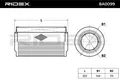8A0099 RIDEX Luftfilter für CITROËN,FIAT,PEUGEOT