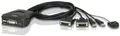 KVM Switch / Umschalter Aten CS22D DVI, Kabel Fernbedienung/Remote, USB, 2 PC 