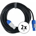 Pronomic Power Twist 10 Stromkabel 10m 2x Set