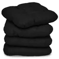 Beautissu  Stuhlkissen, Schwarz, Textil, 40x40 cm, Wohntextilien, Kissen, Sitzkissen