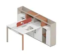 JVmoebel Schreibtisch Moderner Bürotisch für zwei Personen, stabil und funktional (Arbeitsplatz für 2 Personen), Made in Europa