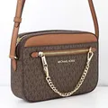 Michael Kors Tasche Umhängetasche Jet Set Item LG EW Chain Crossbody Braun Neu