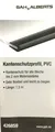 Kantenschutzprofil GAH-Alberts Weich-PVC, schwarz LxBxH 1500 x 10 x7 mm