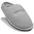 Pantoffeln aus Filz, Hausschuhe  rutschfeste Slippers,  Schluffen für Sie und Ihn, hellgrau Gr.39 - Hellgrau - 39