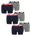 Puma Basic Boxershorts Blue/Grey Melange L