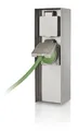 Philips Garten Doppelsteckdose Edelstahl IP44