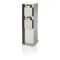 17108/47/16 ROCK SIDE POST 2x GARTENSTECKDOSE IP44 GEBÜRSTETER STAHL