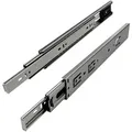 SO-TECH® Auszug Vollauszug kugelgelagert Selbsteinzug Tragkräfte 35 / 45 kg (8 St), Tragkraft 45 kg, Länge 700 mm silberfarben 70 cm