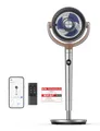 DREO Smart Standventilator, 120°+120° Oszillierend Ventilator mit Wi-Fi/Sprachsteuerung, 20dB Leiser Bodenventilator für Schlafzimmer, einstellbare Höhe, 8 Geschwindigkeiten, 6 Modi, 12H Timer