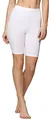 Bellivalini Damen Kurze Leggings aus Baumwolle BLV50-157 (Weiß, S)