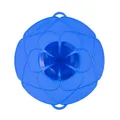 Kochblume L Blau Überkochschutz Spritzschutz Silikon ⌀ 29cm Cookline
