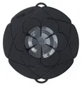 Kochblume L Anthrazit Überkochschutz Spritzschutz Silikon ⌀ 29cm Cookline