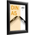 Klapprahmen A5 wetterfest, schwarz schwarz, Aluminium