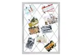 Spetebo Bilderrahmen Collage Holz Bilderrahmen mit Gummileinen - 75 cm x 55 cm, für 20 Bilder (1 St), integrierte Ösen zu Befestigung