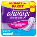 Always Discreet Inkontinenz-Einlagen Long Monatspaket bei Blasenschwäche, 80 Einlagen (4 Pac