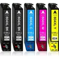 5x 604XL für Epson 604 Druckerpatronen Expression Home XP-2200 XP-2205 XP-3200 XP-3205 XP-4200 XP-4205 WorkForce WF-2910 WF-2930 WF-2935 WF-2950
