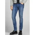Jack & Jones Slim-fit-Jeans JJIGLENN Jeans mit schmaler Beinform und Stretch für Komfort Baumwollmischung, slim fit blau 32