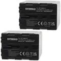 EXTENSILO 2x Akku kompatibel mit Sony MVC-CD400, MVC-CD500, MVC-CD250, MVC-CD300, MVC-CD350 Kamera (4800 mAh, 7,2 V, Li-Ion)