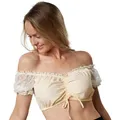 dressforfun Trachtenbluse Dirndlbluse Hanni beige M