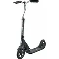 Micro Scooter Downtown schwarz Aluminium Handbremse Erwachsene extra breit - Schwarz/Silber