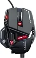 MAD CATZ R.A.T. 8+ Kabelgebundene Gaming-Maus – Ergonomisch – 11 programmierbare Tasten – Pixart 3389 Sensor 16000 DPI – PC Gamer Maus Schwarz mit roter LED & Verstellbarer Handballenauflage
