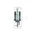 MAHLE ORIGINAL Fuel filter KL 156/3