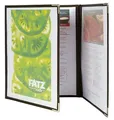 Securit Speisekarten-Mappe CRYSTAL A4 für 6 Blatt 3 Stück