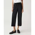 OPUS Culotte MILENI CRINKLE Wide mit Komfortbund schwarz 36