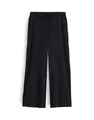 OPUS Damen Culotte | Culotte MILENI Crinkle Wide mit Komfortbund Black, 36