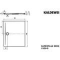 KALDEWEI SUPERPLAN ZERO 1520-5, Duschwanne mit Wannenträger extraflach, 90x75cm, 352047983001 - Weiß