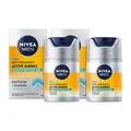 NIVEA MEN Active Energy Gesichtspflege Gel Anti-Müdigkeit Koffein Guarana 2x50ml