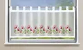 Gardinenbox Scheibengardine »Bodrum« HxB 45x140 cm Blumen Rosa Bistrogardine Sichtschutz Dekoration Transparent Voile Küchenfenster Modern 2022410
