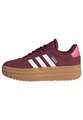 adidas Unisex Kinder VL Court Bold Shoes JUNIOR, Shadow Red/Cloud White/Pink Fusion, 35 1/2 EU