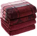 Erwin Müller Handtuch Handtuch "Ludwigsburg" 4er-Pack, Jacquard, Walk-Frottier Uni/Karo/Ornamente