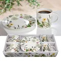 Gildehandwerk Kaffeeservice Wild Flowers 8-tlg. | Porzellan Service | Frühstücks