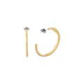 Skagen Women's Stainless Steel Push Back Earrings Mattes Gold,3.5Lx3.43Wxcm