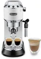 De'Longhi Espressomaschine Dedica Style EC685.W - Espresso & Doppio, mit Milchschaumdüse, Nur 15 cm breit, für E.S.E Pads geeignet, 1L, inkl. Milchschaumdüse