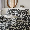 elegante Mako-Satin Bettwäsche Studio Graphic anthrazit 135x200 cm + 80x80 cm - grau