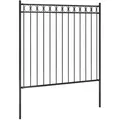Gartenzaun Stahl 1,81x1,5 M Schwarz Vidaxl