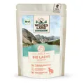 Wildes Land BIO Adult Nassfutter 12x85 g | für Katzen | Lachs mit Lachsöl