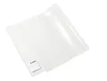 HERMA 14265 Buchumschlag 26,5 x 54 cm Basic, Buchhülle mit Beschriftungsetikett & Kantenschutz aus abwischbarer Polypropylen-Folie, Buchschoner für Schulbücher, transparent