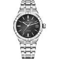 MAURICE LACROIX Men's Black Aikon Automatic Stainless Steel Watch AI6007-SS002-330-1