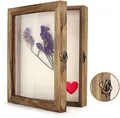 ✅​ Shadow Box Rahmen Shadowbox, Display-Bilderrahmen mit Leinenrückseite