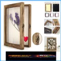 Blumen Schattenbox Vitrine Bilderrahmen mit Glastür 30x30cm für Erinnerungen