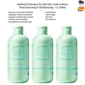Hairburst Shampoo für Fettiges Haar, Kopfhaut & Ansätze Tiefenreinigend 3x350ml