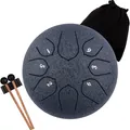 Klangspiel Trommel 6 Zoll Stahl Tongue Drum C-Dur HandPan tragbar