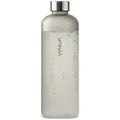 Vinsun Trinkflasche Tritan Wasserflasche 1,5l, Sportflasche Kohlensäure geeignet, BPA frei, Auslaufsicher, bruchsicher, geruchs- und geschmacksneutral grau 1500 ml | 29.5 cm