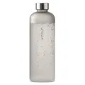 VINSUN Trinkflasche 1,5L grau - wiederverwendbar, Kohlensäure geeignet, BPA frei, Tritan - Leichte Wasser Flasche für Sport, Outdoor, Schule, Uni, Fahrrad, Büro, Gym