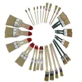 34-teiliges Maler Pinselset – Flachpinsel, Heizkörperpinsel, Ringpinsel & Lasurpinsel – Profi Lackpinsel Set für Malerarbeiten, Renovierung, Lasur & Lackierungen (34)